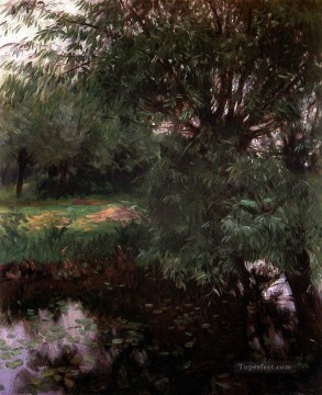 water Painting - A Backwater at Wargrave landscape John Singer Sargent